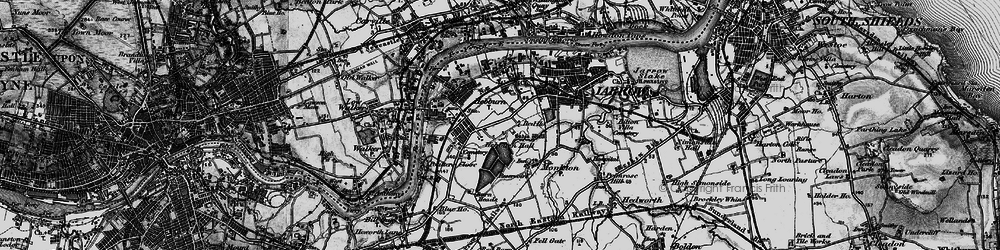 Old map of Hebburn in 1898