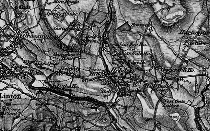 Old map of Hebden in 1898