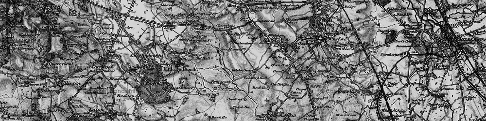 Old map of Hebden Green in 1897