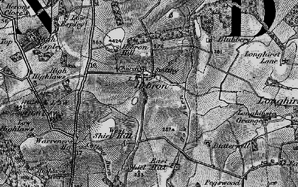 Old map of Espley Hall in 1897