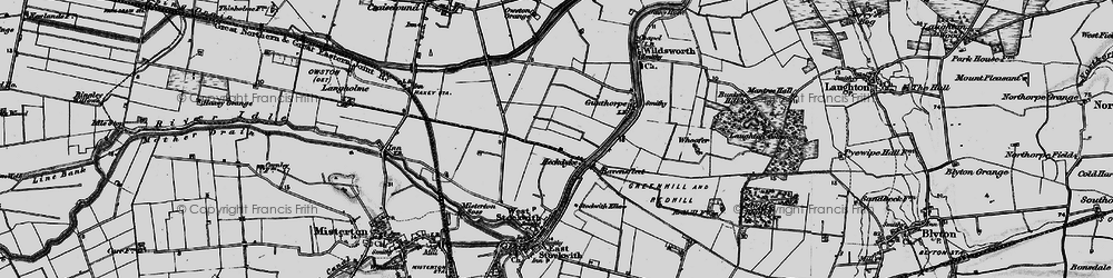 Old map of Heckdyke in 1895