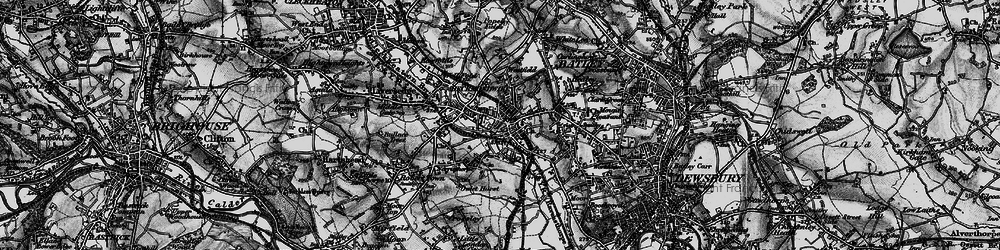 Old map of Heckmondwike in 1896