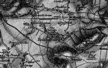 Old map of Heddington in 1898