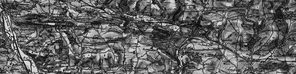Old map of Heddon in 1898