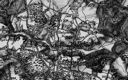 Old map of Bower Wood in 1896