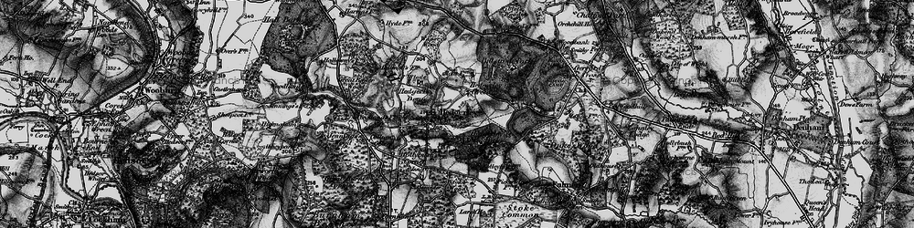Old map of Hedgerley Green in 1896