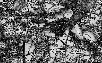 Old map of Hedgerley Hill in 1896