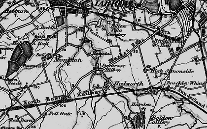 Old map of Hedworth in 1898