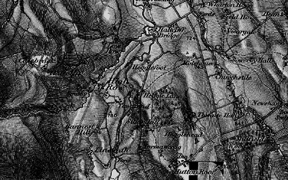 Old map of Heggle Lane in 1897