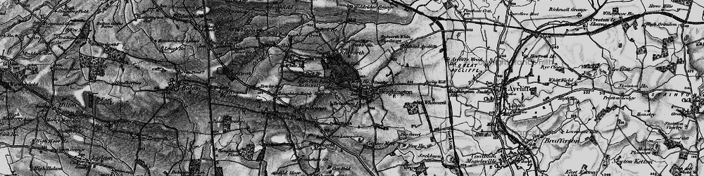 Old map of Heighington in 1897