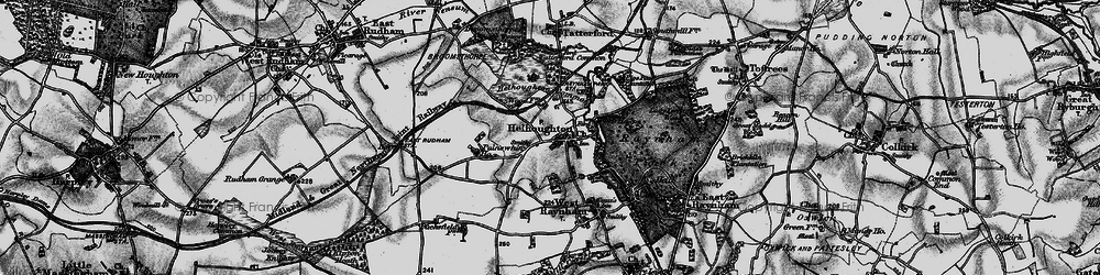 Old map of Helhoughton in 1898
