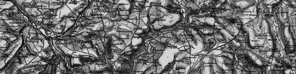 Old map of Hellandbridge in 1895