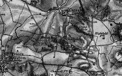 Old map of Hellidon in 1898