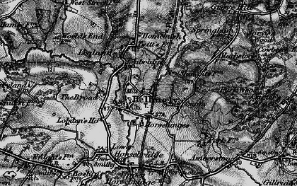 Old map of Hellingly in 1895