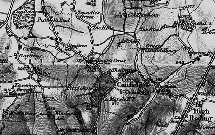 Old map of Hellman's Cross in 1896