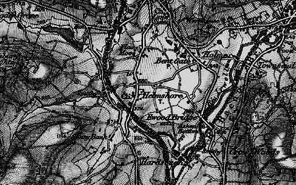 Old map of Helmshore in 1896