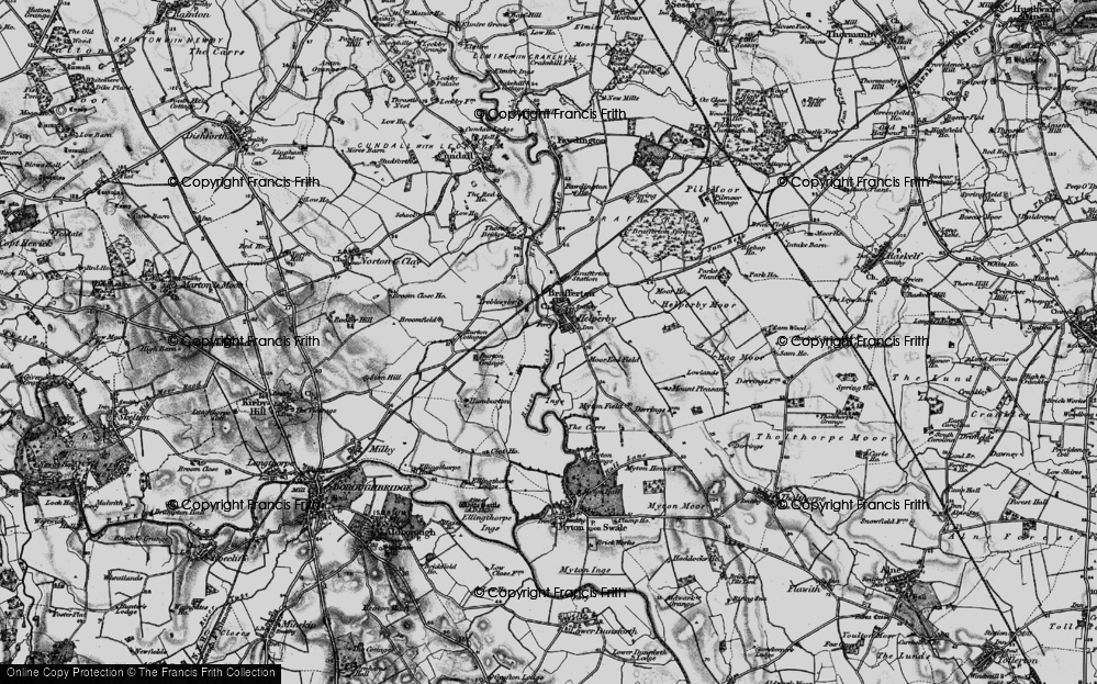 Old Map of Historic Map covering Humberton in 1898
