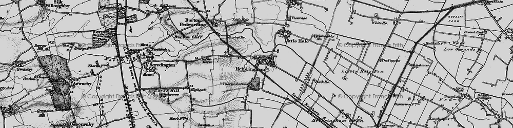 Old map of Burton Br in 1898