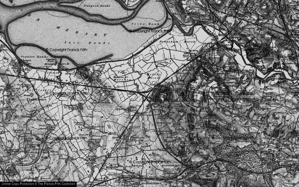Old Map of Helsby, 1896 in 1896