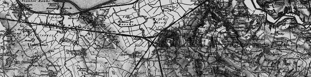 Old map of Helsby in 1896