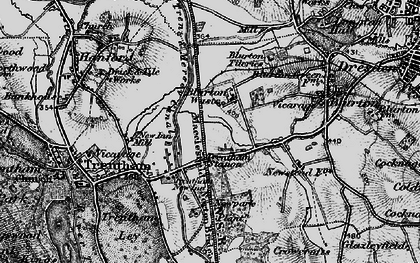 Old map of Hem Heath in 1897
