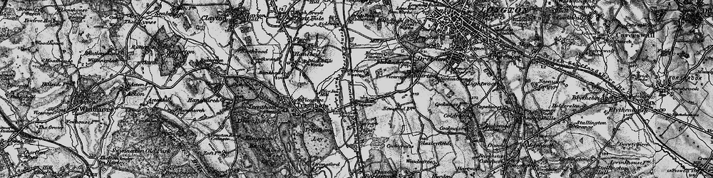 Old map of Hem Heath in 1897