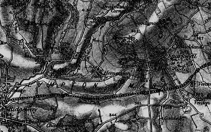 Old map of Hemerdon in 1898