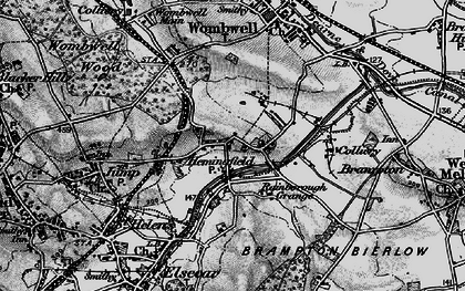 Old map of Hemingfield in 1896