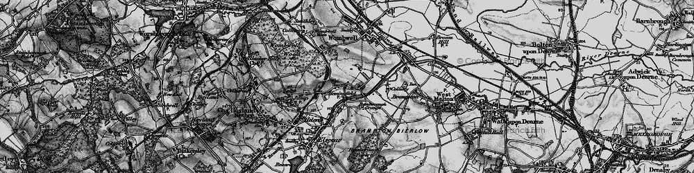 Old map of Hemingfield in 1896