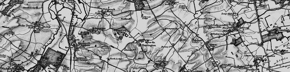 Old map of Ashton Wold in 1898
