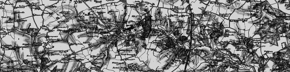 Old map of Yoxford Wood in 1898