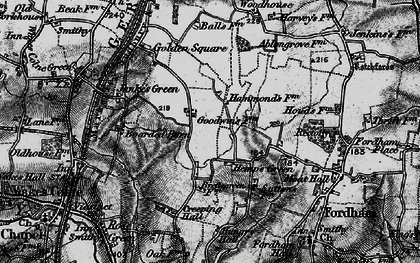 Old map of Hemp's Green in 1896