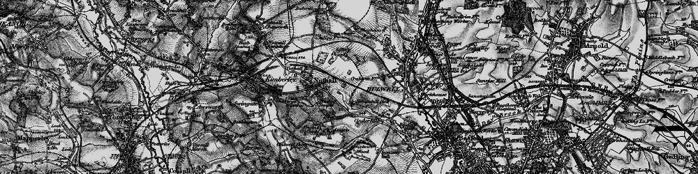 Old map of Hempshill Vale in 1899
