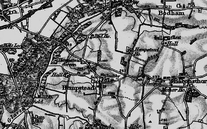 Old map of Hempstead in 1899