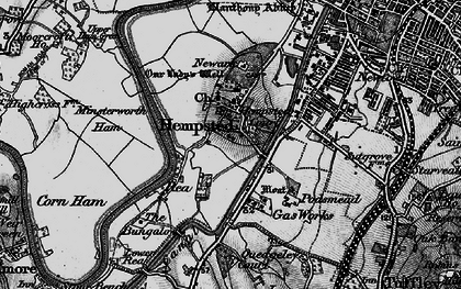Old map of Hempsted in 1896
