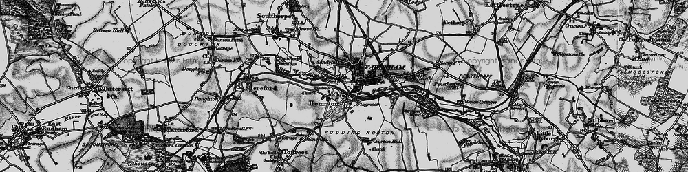 Old map of Hempton in 1898