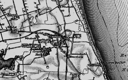 Old map of Hemsby in 1898