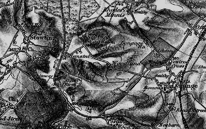 Old map of Hemsted in 1895
