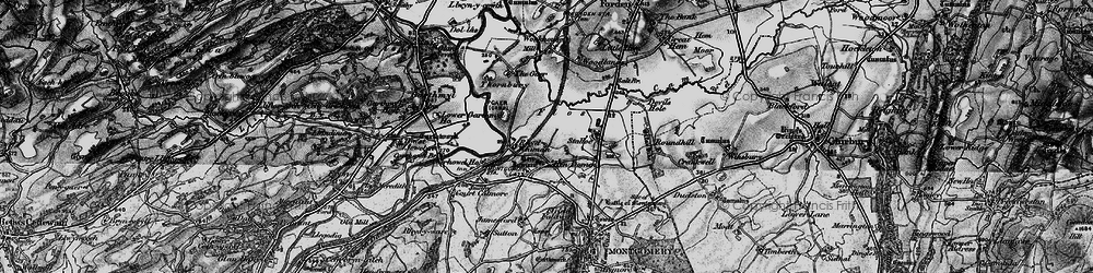 Old map of Caerhowel Hall in 1899