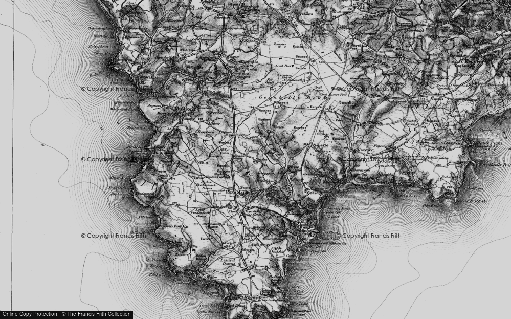 Old Map of Hendra, 1895 in 1895