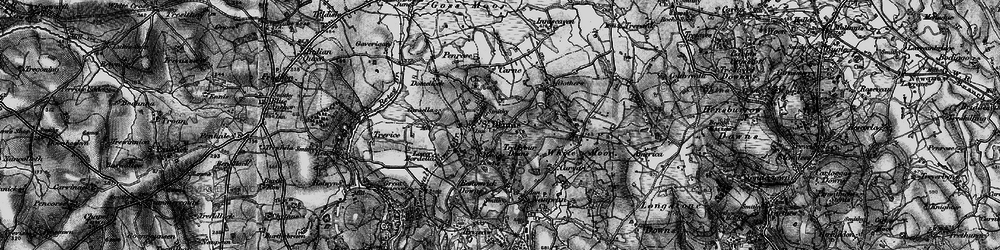 Old map of Trelavour Downs in 1895