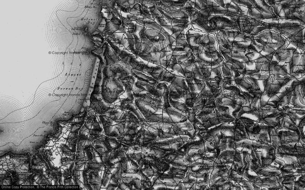 Old Map of Hendra Croft, 1895 in 1895