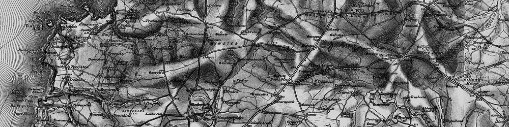 Old map of Hendraburnick in 1895