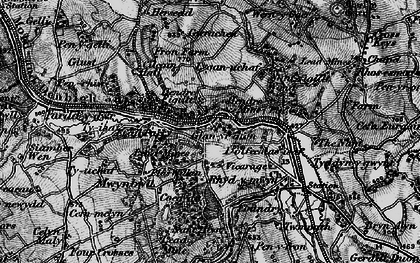 Old map of Hendre in 1896