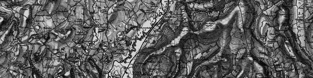 Old map of Blaennant Ddu in 1897