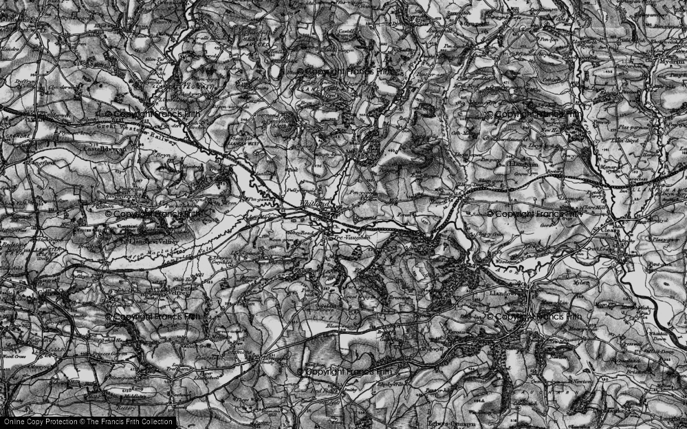 Old Map of Hendy-Gwyn, 1898 in 1898