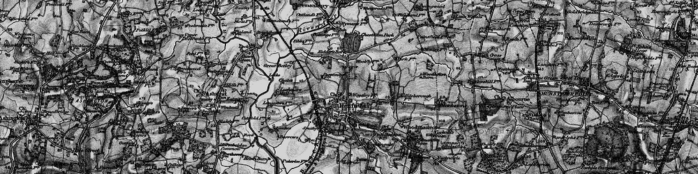 Old map of Henfield in 1895