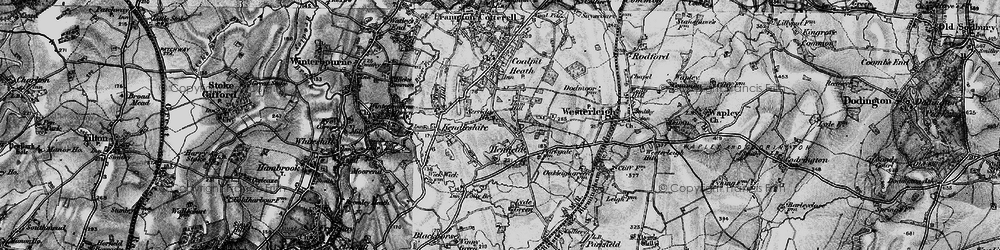 Old map of Henfield in 1898