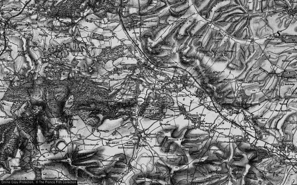 Old Map of Henfords Marsh, 1898 in 1898