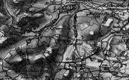 Old map of Hengoed in 1896